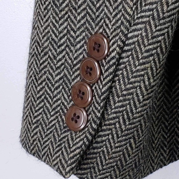 POLO RALPH LAUREN Wool Alpaca Tweed Blazer Jacket Sport Coat Herringbone 42 R - Picture 4 of 10